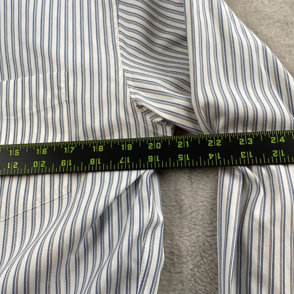 Eddie Bauer Men's Button-Down Shirt Medium Wrinkle-Free Classic Fit Striped - Picture 4 of 8